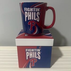 Fightin' Phils Red and Blue 14 oz Mug - Perfect for Philadelphia Phillies fans